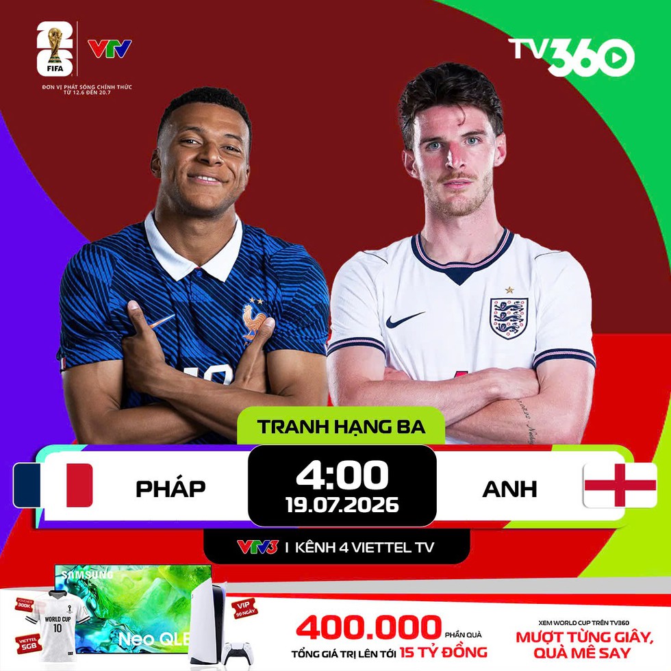 Đừng qu&ecirc;n c&ograve;n trận Anh đấu Ph&aacute;p tranh hạng ba World Cup 2026: Lịch sử đối đầu gọi t&ecirc;n ai?- Ảnh 1.