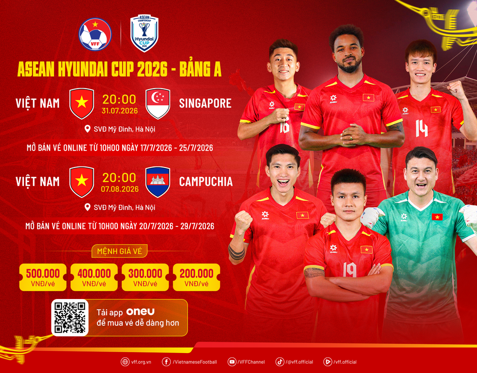Th&ecirc;m k&ecirc;nh ph&aacute;t đội tuyển Việt Nam tại ASEAN Cup, s&acirc;n Mỹ Đ&igrave;nh t&aacute;i xuất: Gi&aacute; v&eacute; s&acirc;n nh&agrave; bao nhi&ecirc;u?- Ảnh 1.