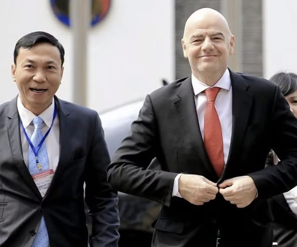 Chủ tịch FIFA đ&atilde; xuống chuy&ecirc;n cơ, VFF đ&oacute;n tiếp trọng thị ngay tại Nội B&agrave;i: Chờ trận chung kết lịch sử- Ảnh 2.