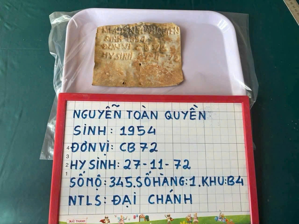 Đ&agrave; Nẵng t&igrave;m th&ocirc;ng tin li&ecirc;n quan liệt sĩ Nguyễn To&agrave;n Quyền hy sinh ng&agrave;y 27.11.1972- Ảnh 1.