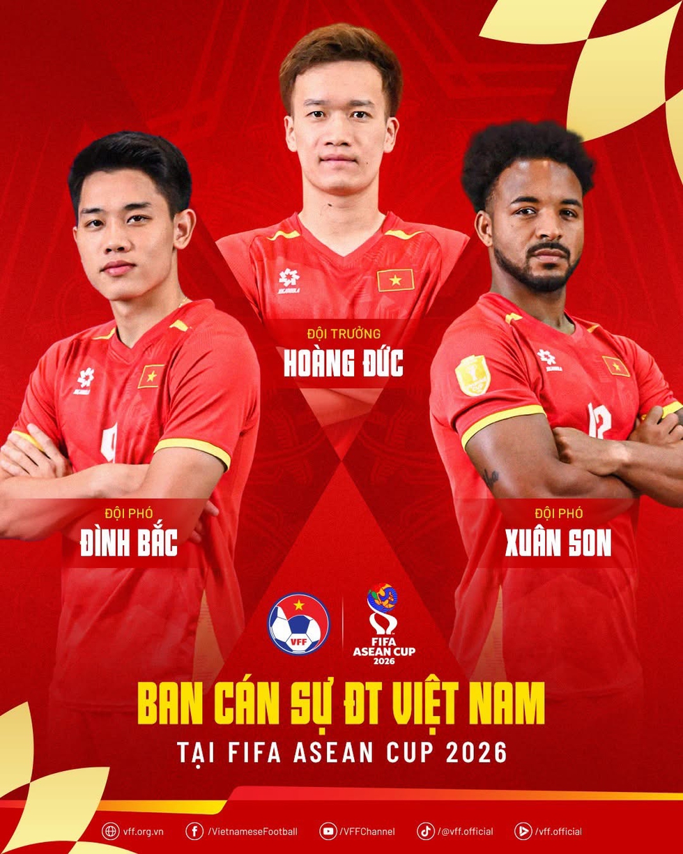 Đình Bắc và Xuân Son cùng giữ chức đội phó đội tuyển Việt Nam dự FIFA ASEAN Cup, Hoàng Đức thủ quân- Ảnh 1.