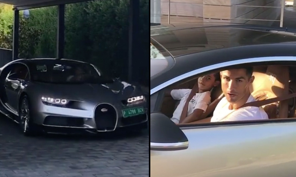 Cristiano Ronaldo sắm siêu xe Bugatti Chiron trị giá 3 triệu USD