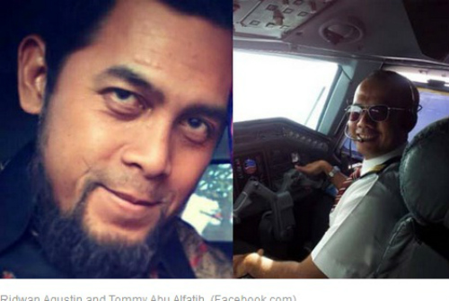 Ridwan Agustin và Tommy Abu Alfatih có biểu hiện ủng hộ IS - Ảnh chụp màn hình News