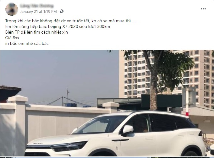 Nhiều chủ xe BEIJING X7 vừa mua đã vội bán tại Việt Nam