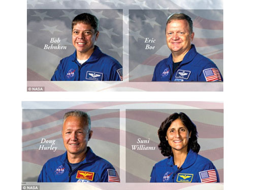 Ảnh: NASA/ Bốn phi hành gia được lựa chọn