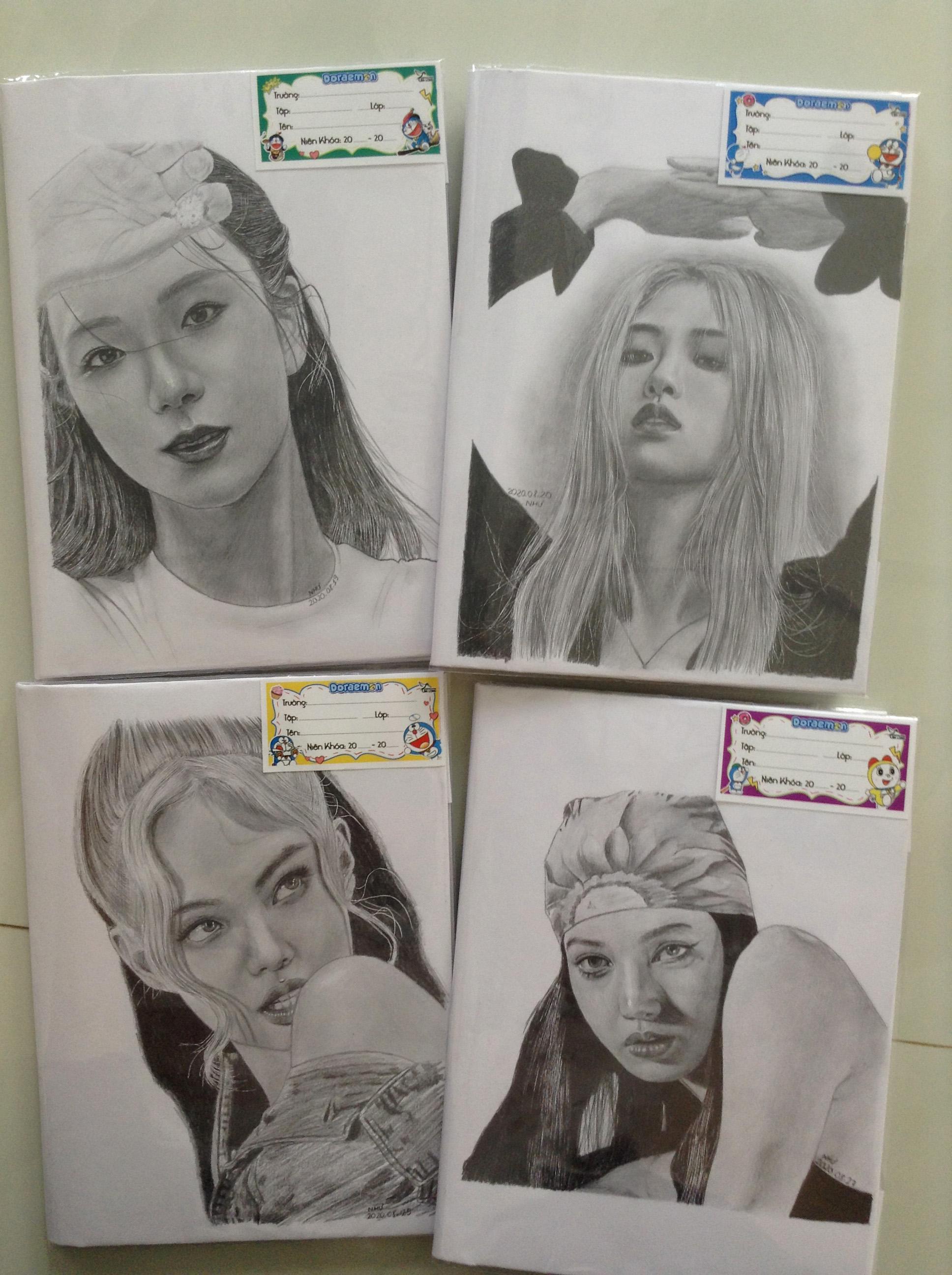 Đến cả Idol Kpop cũng phải trầm trồ trước tài fanart của các fan Seolgi  Vy Oanh  Kpop drawings Fan art drawing Color pencil art