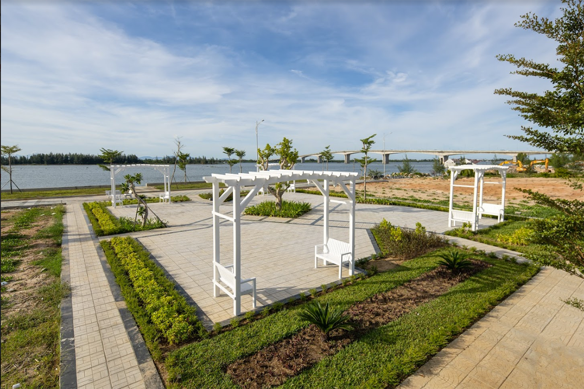 Công viên Nam Hội An City đã thi công xong, sẵn sàng cho cư dân an cư - Ảnh: Phú Thành 