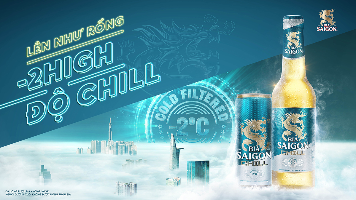 Bia Saigon Chill: Thưởng thức ly bia Saigon Chill trong không gian mát lạnh với ánh nắng ban mai là trải nghiệm tuyệt vời. Hãy xem hình ảnh và cảm nhận cơn mát của bia Saigon Chill trôi qua cùng giọt nước đọng trên ly cực kì hấp dẫn.