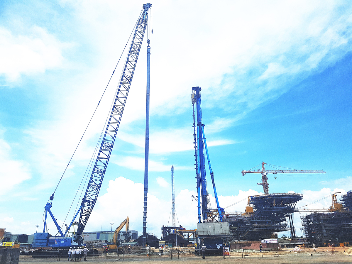 Công nghệ mới thi công cọc nền móng tại VN - công nghệ cọc khoan hạ - Nguồn: Dự án PTSC 