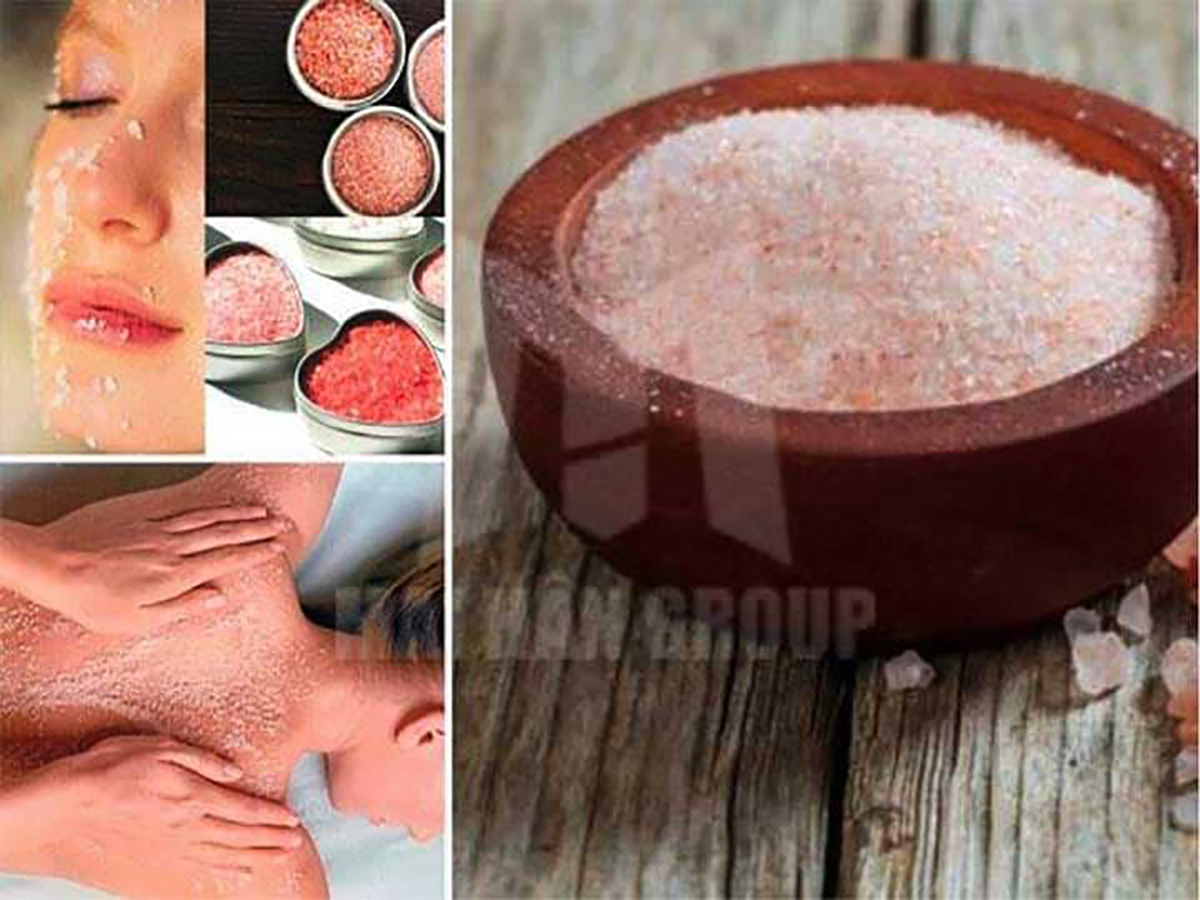 Phương pháp tẩy da chết với muối Himlaya