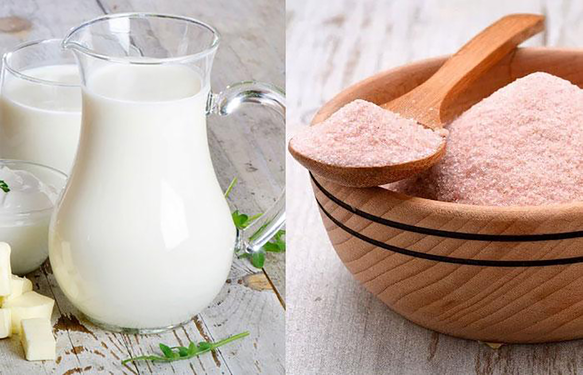  Tẩy da chết bằng muối Himalaya và mật ong