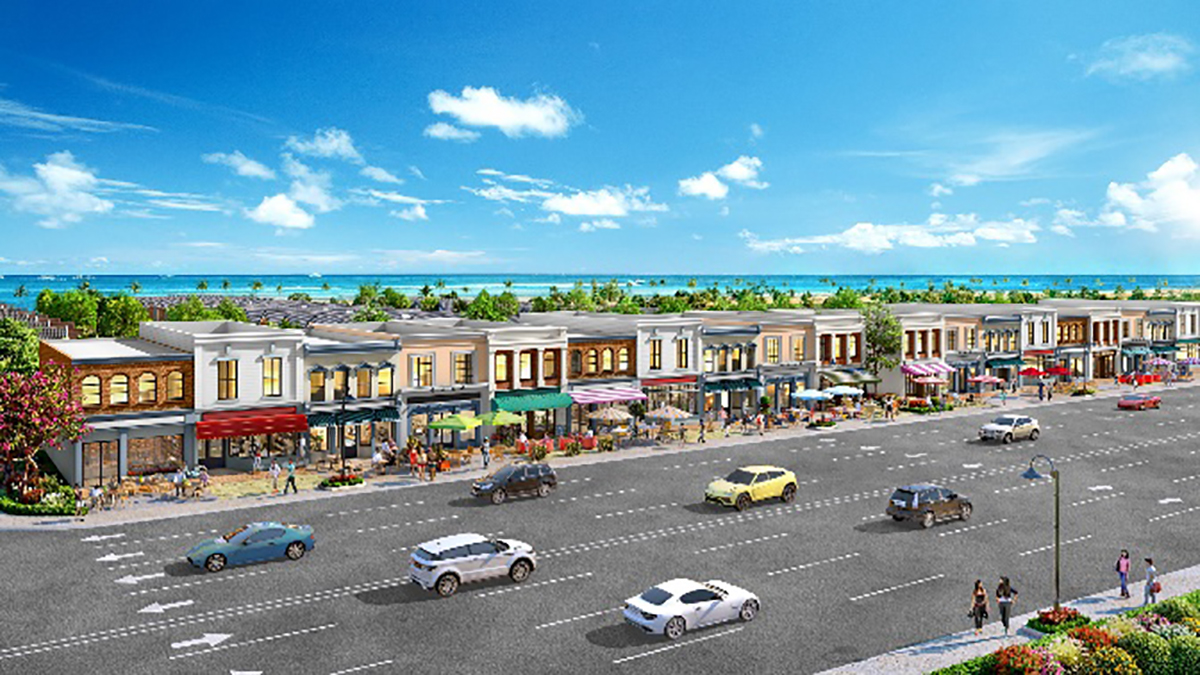 Shophouse The Tropicana nằm trên cung đường ven biển Hồ Tràm đang được mở rộng lên 42 m