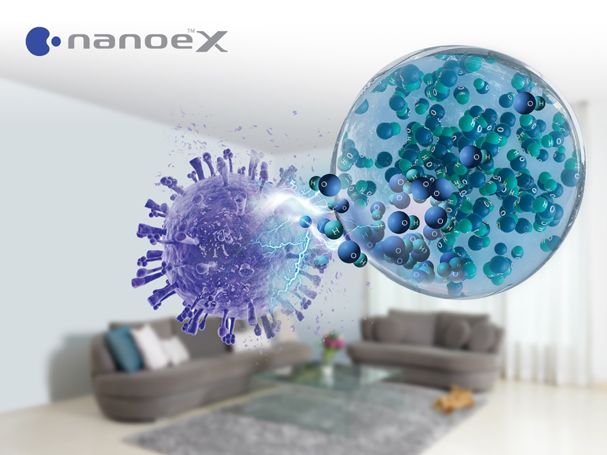 nanoe™ X hiệu quả mạnh mẽ trong việc ức chế vi rút, vi khuẩn 