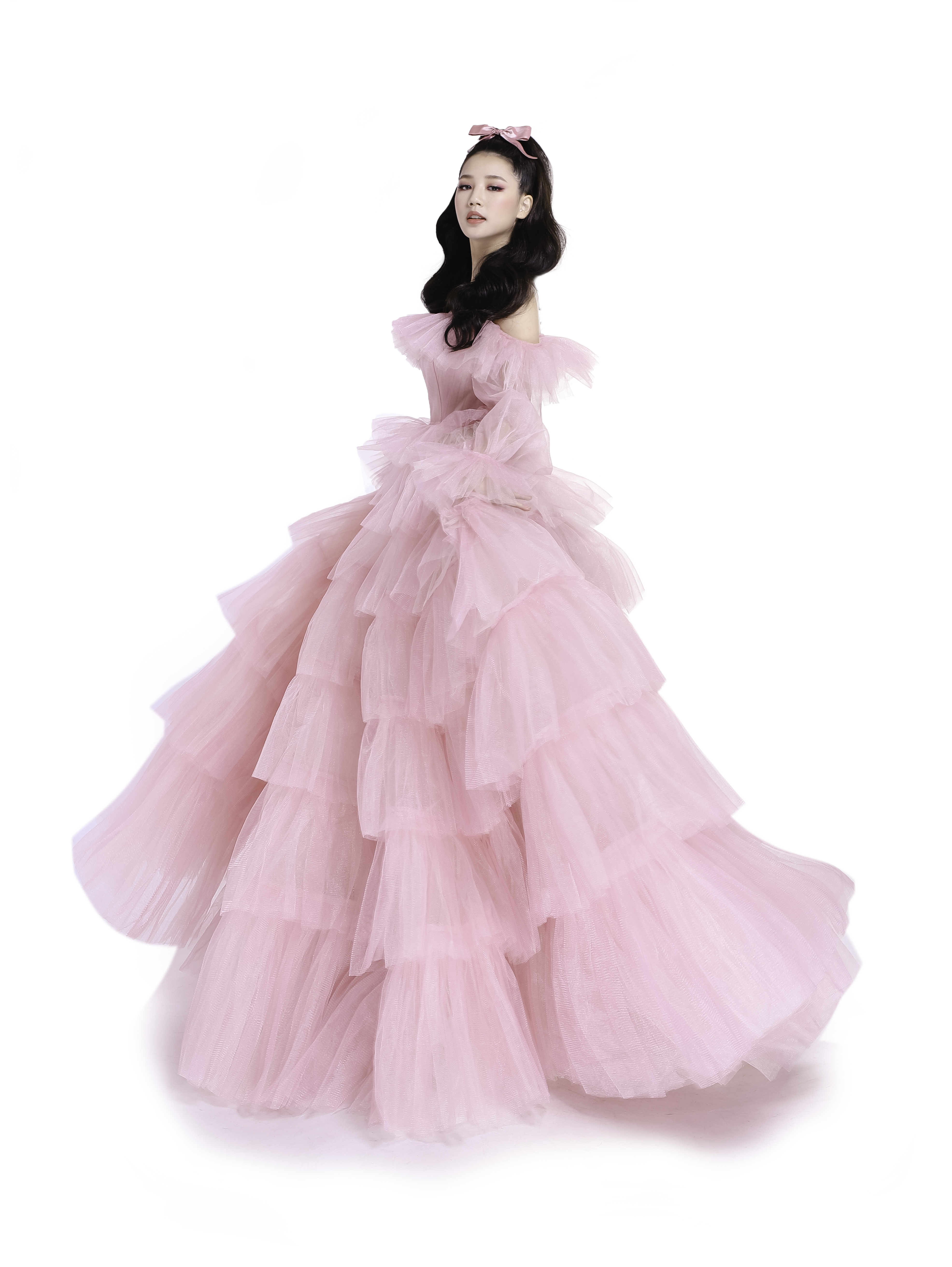 Mua Váy công chúa tay phồng hồng pastel Kèm ảnh thật  Tiki