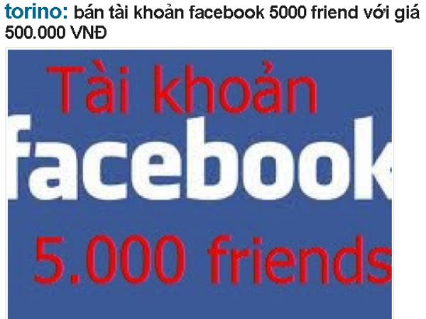 Mua Bán Tài Khoản Facebook