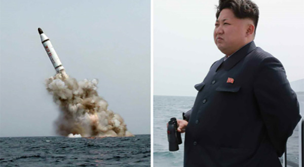Chùm ảnh Triều Tiên bắn thử tên lửa đạn đạo từ tàu ngầm - ảnh 1