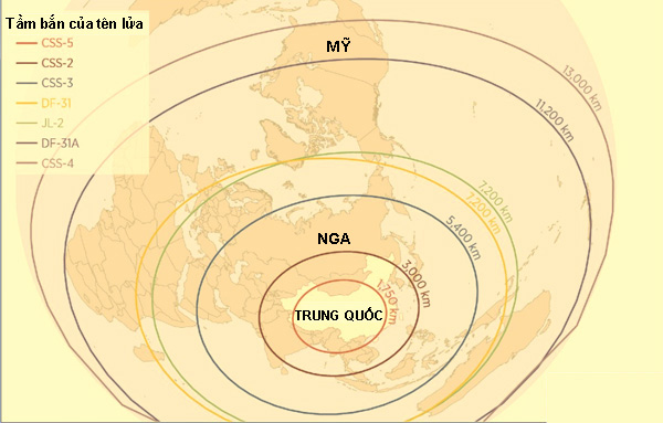 Tên lửa đạn đạo Trung Quốc có thể bắn tới mọi nơi ở Mỹ - ảnh 2