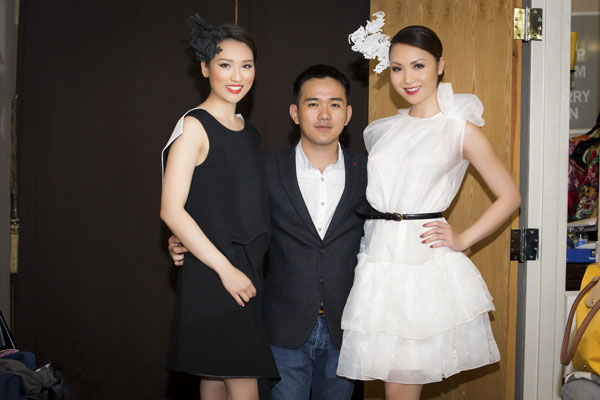 Hoa hậu Jennifer Chung làm vedette cho nhà thiết kế Lê Thanh Hoà 10