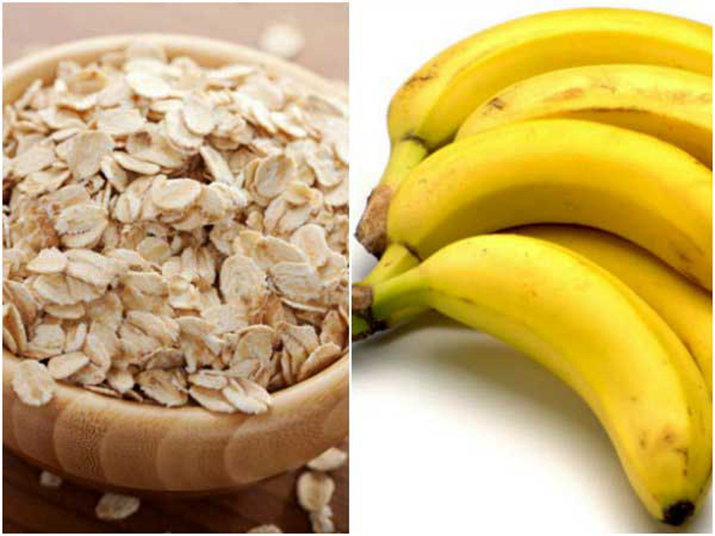 Học cách làm mặt nạ dưỡng trắng da bằng chuối và bột yến mạch