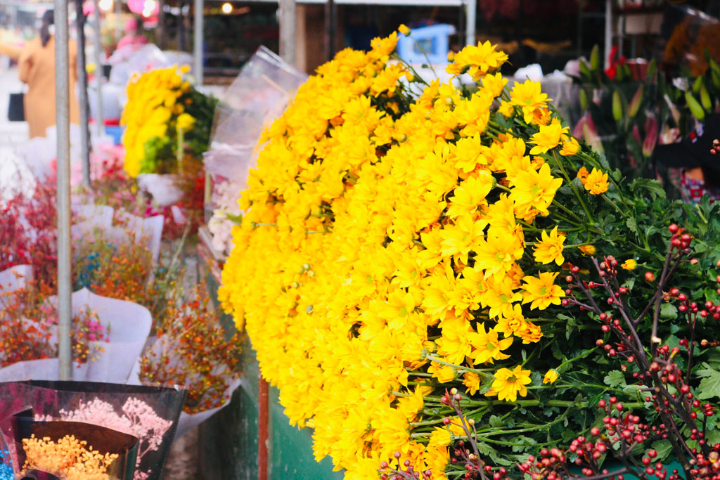 Cận Tết, chợ Quảng Bá tập nập người mua hoa7