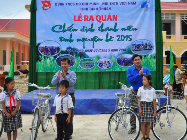 Bình Thuận ra quân chiến dịch thanh niên tình nguyện hè 2015