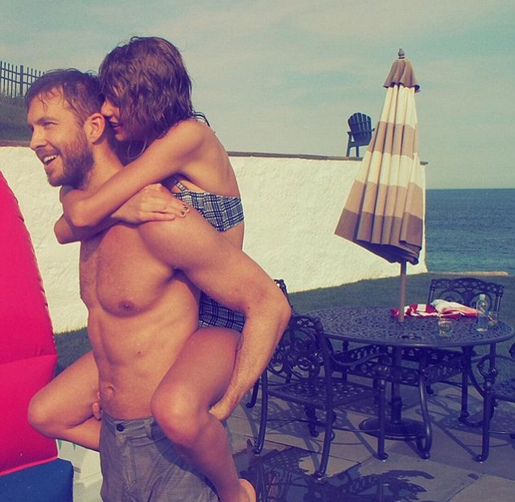 Hình ảnh hạnh phúc của Taylor Swift và Calvin Harris trên Instagram (Instagram)