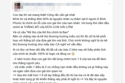 Xuất hiện Facebook giả mạo sát thủ Bình Phước để câu like - ảnh 2