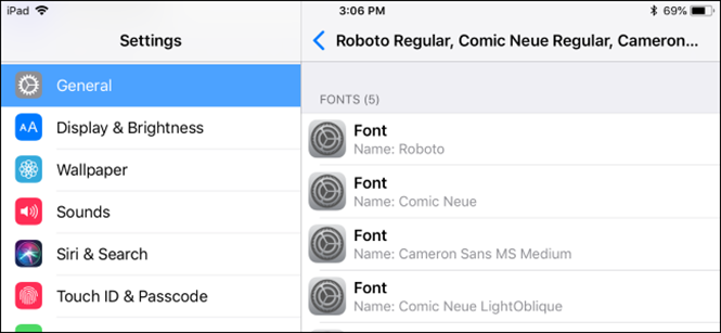 Thay đổi phông chữ trên iPad/iPhone giúp người dùng tạo ra những bản thiết kế hoàn chỉnh một cách thuận tiện và tiết kiệm thời gian. Người dùng sẽ không phải lo lắng về việc những bức tranh, tài liệu của mình sẽ bị lỗi font do đổi từ hệ thống font chữ hiện có.