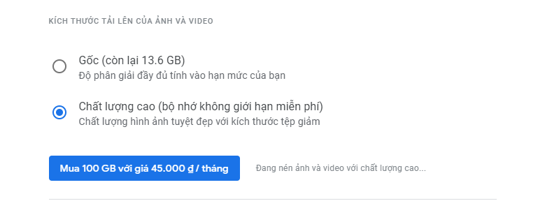 Thủ thuật lấy dung lượng lưu trữ không giới hạn cho Google Photos