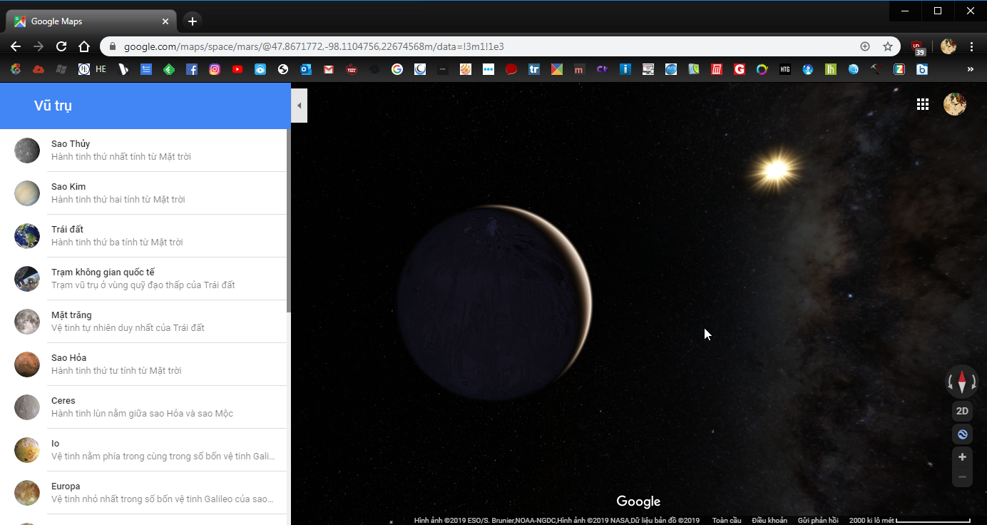 Google Maps thêm hiệu ứng Star Wars khi 'du hành vũ trụ'