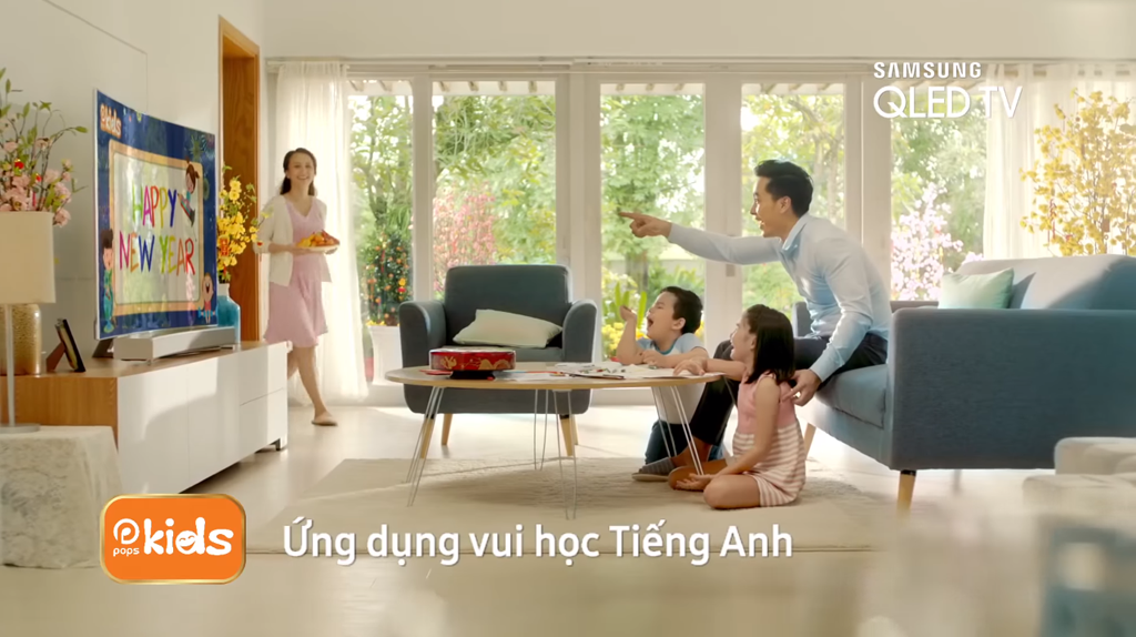  Không chỉ giải trí, POPs Kids trên Samsung Smart TV còn giúp các con tiếp thu kiến thức một cách tự nhiên