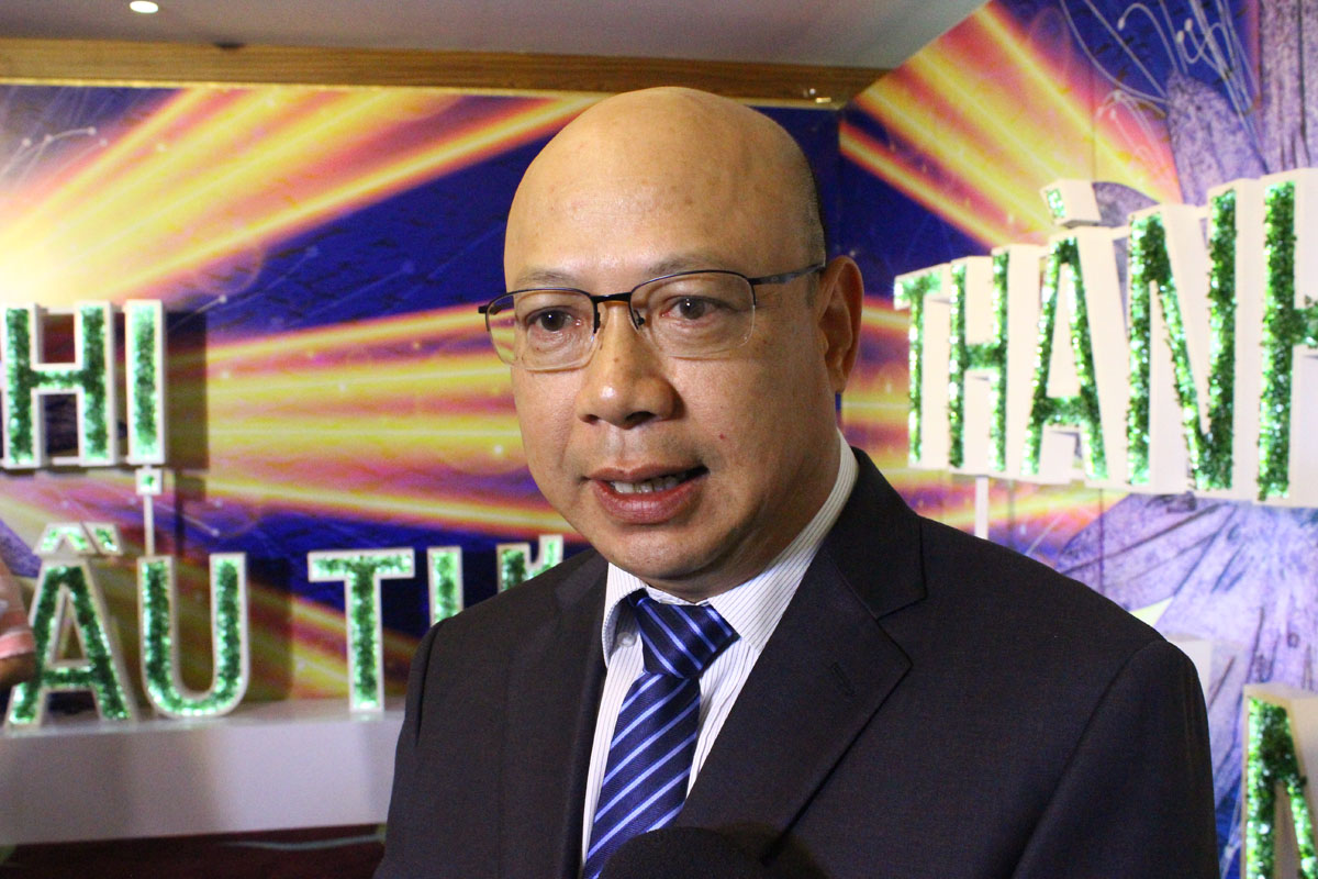 Ông Trịnh Quốc Dũng, Giám đốc điều hành Vinamilk trả lời phỏng vấn báo chí tại Hội nghị xúc tiến đầu tư TP.Cần Thơ 2018 