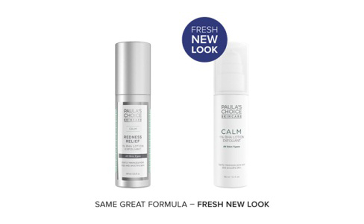 Tẩy tế bào chết Paula`s Choice Calm Redness Relief với diện mạo mới, chất lượng không đổi