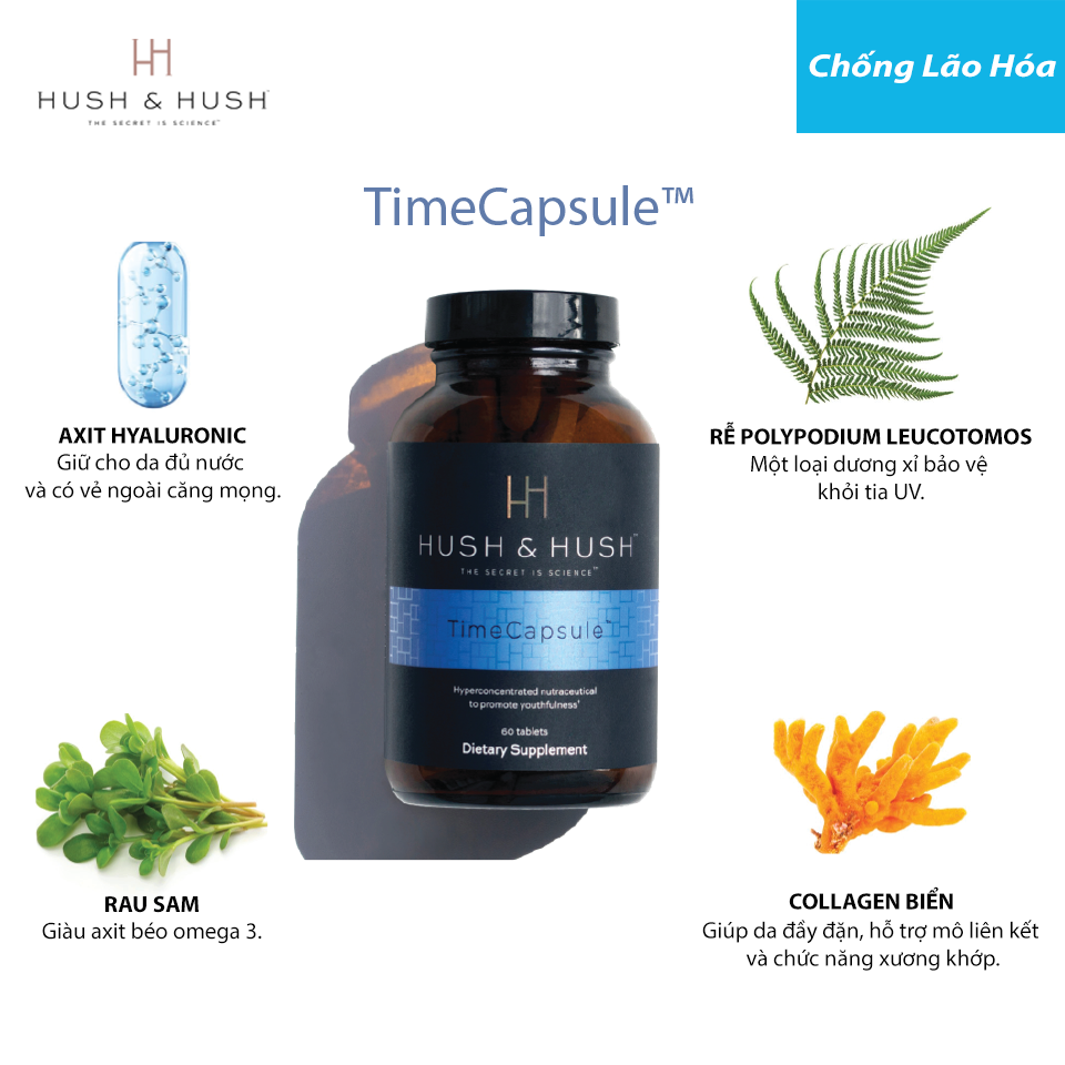 Các thành phần có trong viên uống bổ trợ thường là chiết xuất dương xỉ, vitamin C...