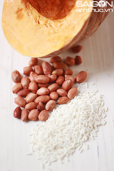 Chè bí đỏ đậu phộng thơm bùi ngon tuyệt