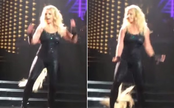 Britney Spears té ngã trên sân khấu - ảnh 6