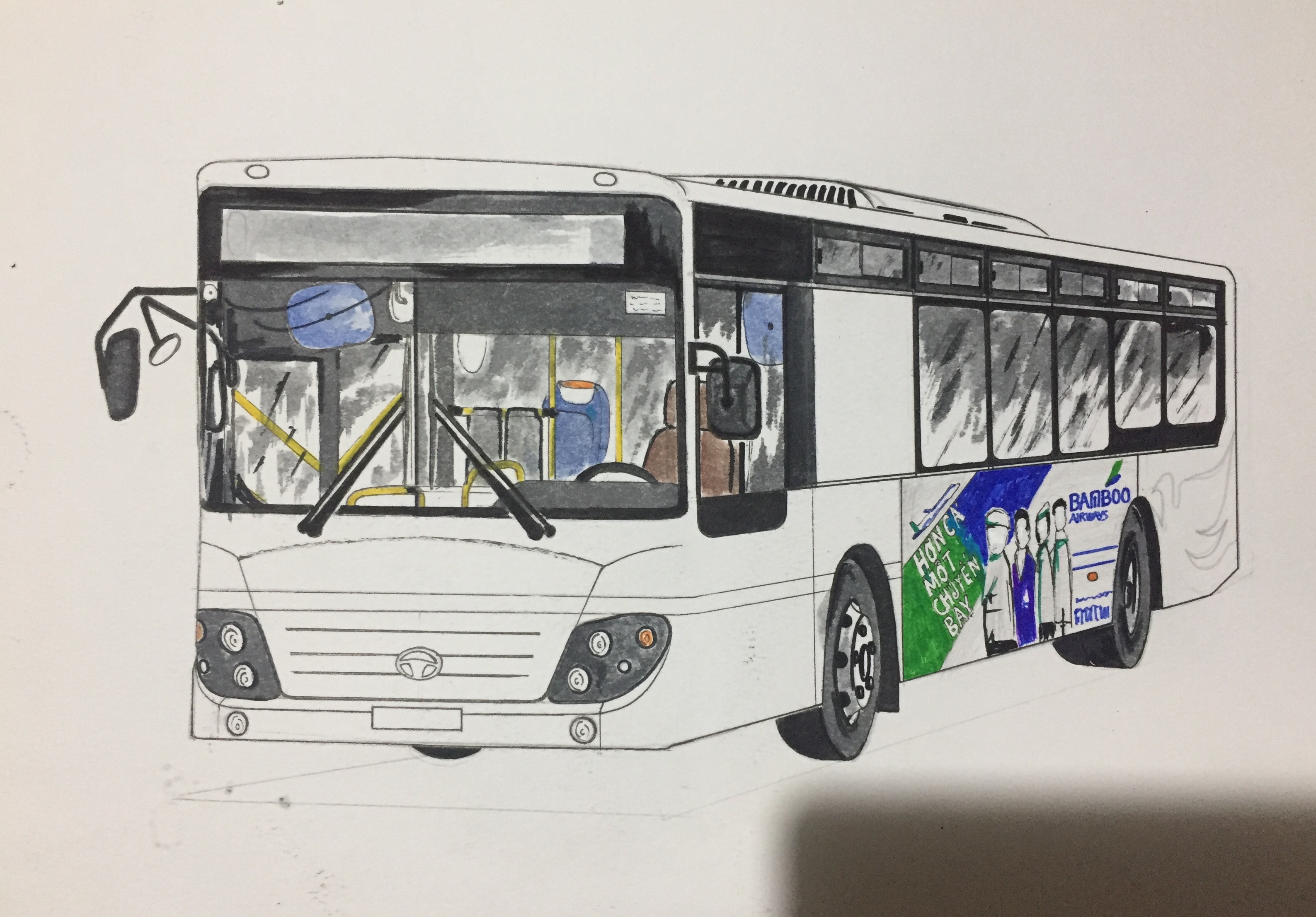 Xe buýt Hà Nội, đó chính là chủ đề chúng tôi muốn giới thiệu đến bạn. Hãy ngắm nhìn chiếc xe buýt màu xanh lá cây trên đường phố Hà Nội. Bức tranh sẽ đưa bạn đến thế giới của những chuyến hành trình hấp dẫn và tuyệt vời.