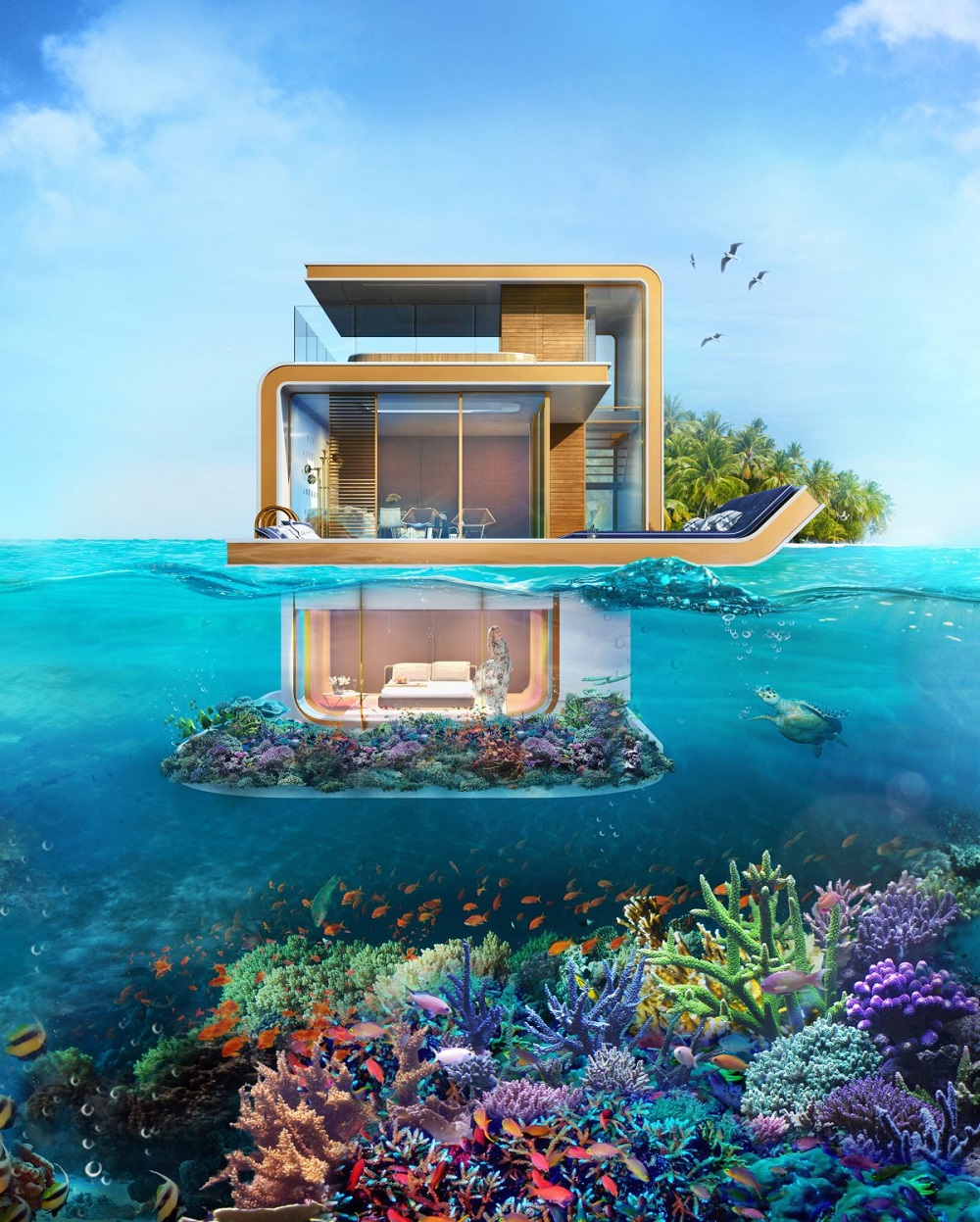 Chiêm ngưỡng nhà dưới nước cực sang ở Dubai