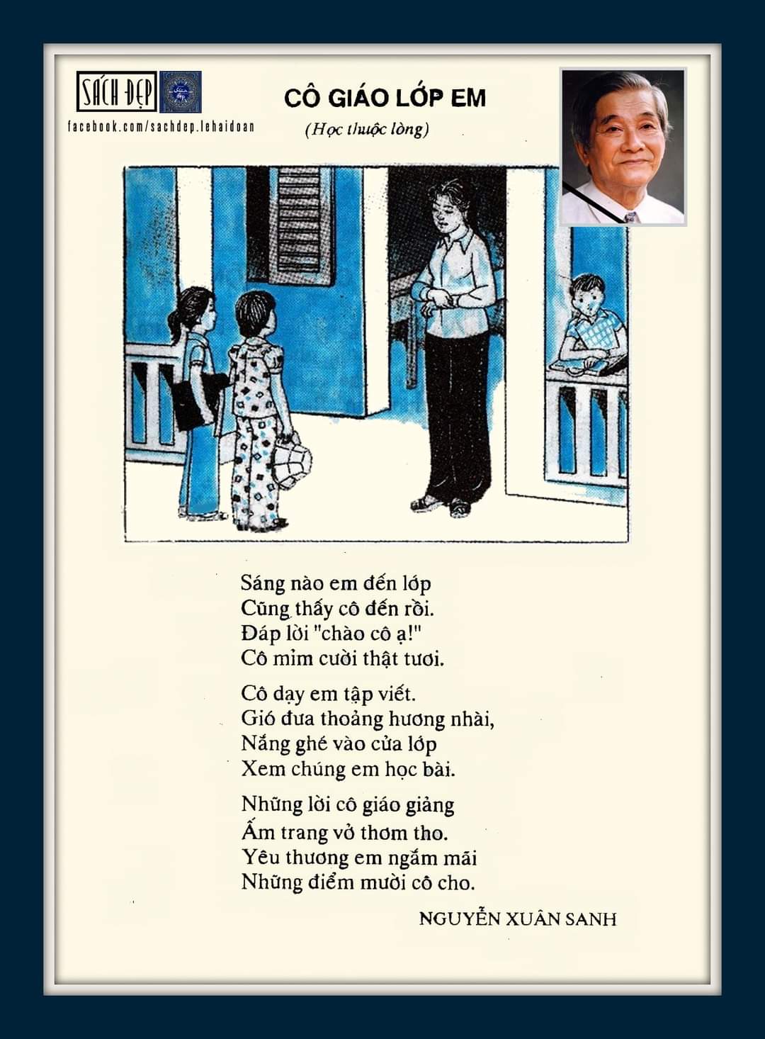 Tác giả Nguyễn Xuân Sanh ra đi, vần thơ \'Cô giáo lớp em\' vẫn sống mãi