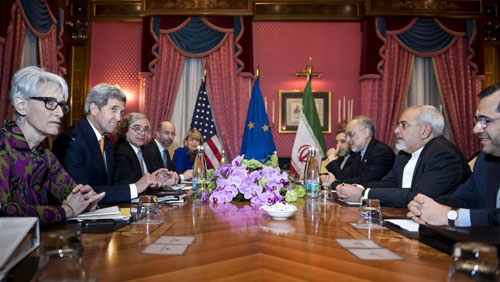 Cuộc đàm phán tại Lausanne (Thụy Sĩ) về chương trình hạt nhân của Iran đang thu hút nhiều sự quan tâm - Ảnh: Reuters 