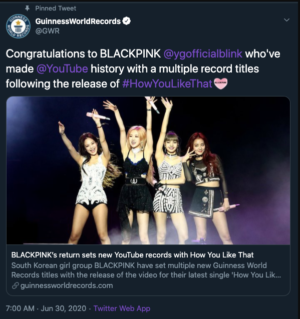 MV How you like it là một sản phẩm âm nhạc của nhóm nhạc nữ quốc tế BLACKPINK. Hãy xem hình ảnh liên quan để cảm nhận được sự sôi động và mạnh mẽ của ca khúc này, Guinness cũng đã xếp hạng sản phẩm này là MV có lượt xem cao nhất của nhóm.