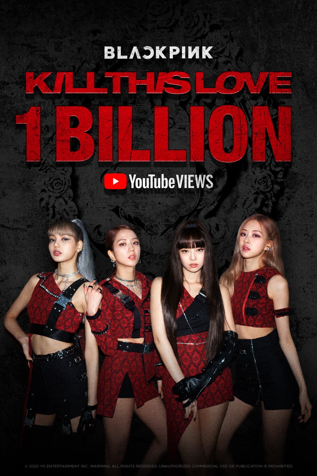 Mốc 1 tỷ lượt xem - MV Kill This Love của Blackpink đã đạt mốc 1 tỷ lượt xem trên YouTube. Đó là một thành tích đáng kinh ngạc, chứng tỏ sức hút của họ trên toàn thế giới. Hãy xem hình ảnh liên quan để hiểu thêm về những gì góp phần tạo nên thành công của họ.