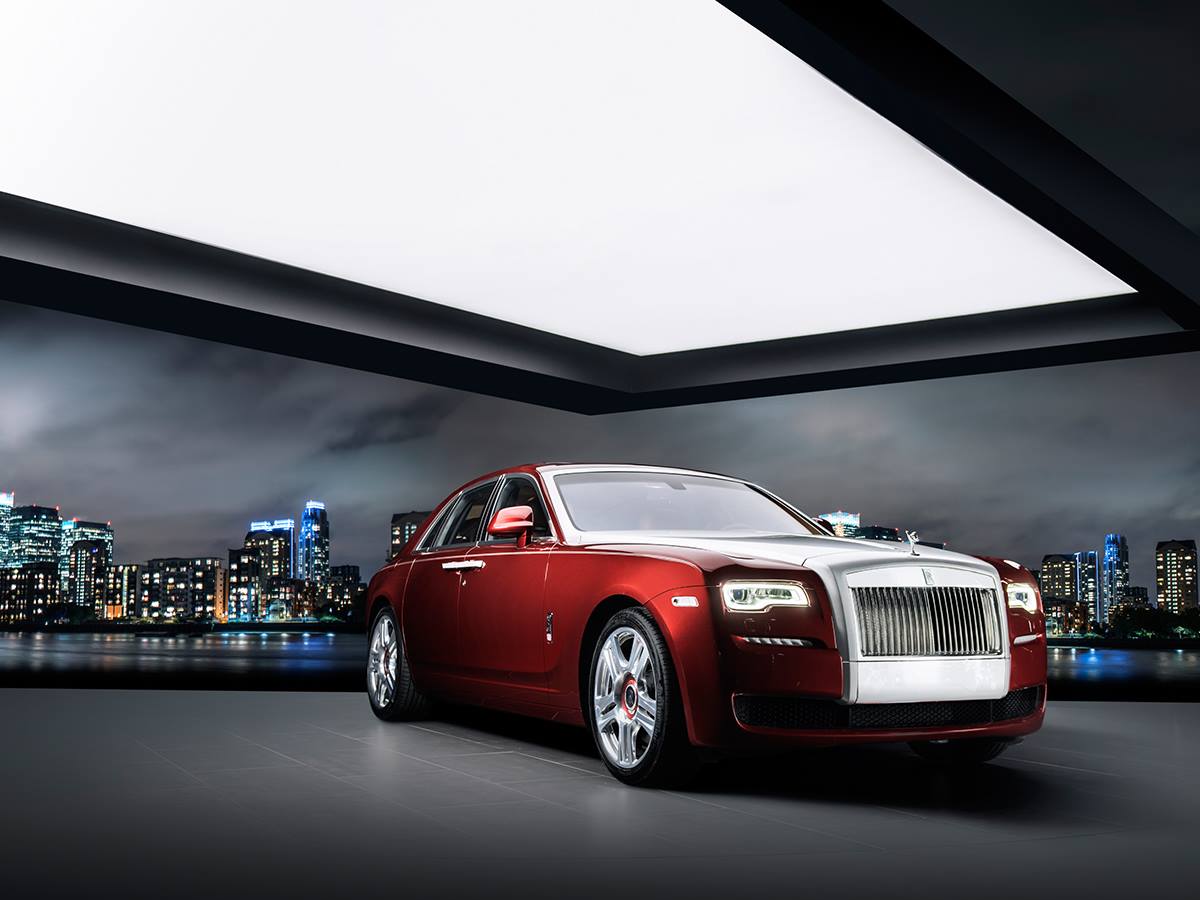 Red Rolls Royce in the Las Vegas car museum auto collection in The Linq  hotelcasino on the strip in Las Vegas Nevada Stock Photo  Alamy