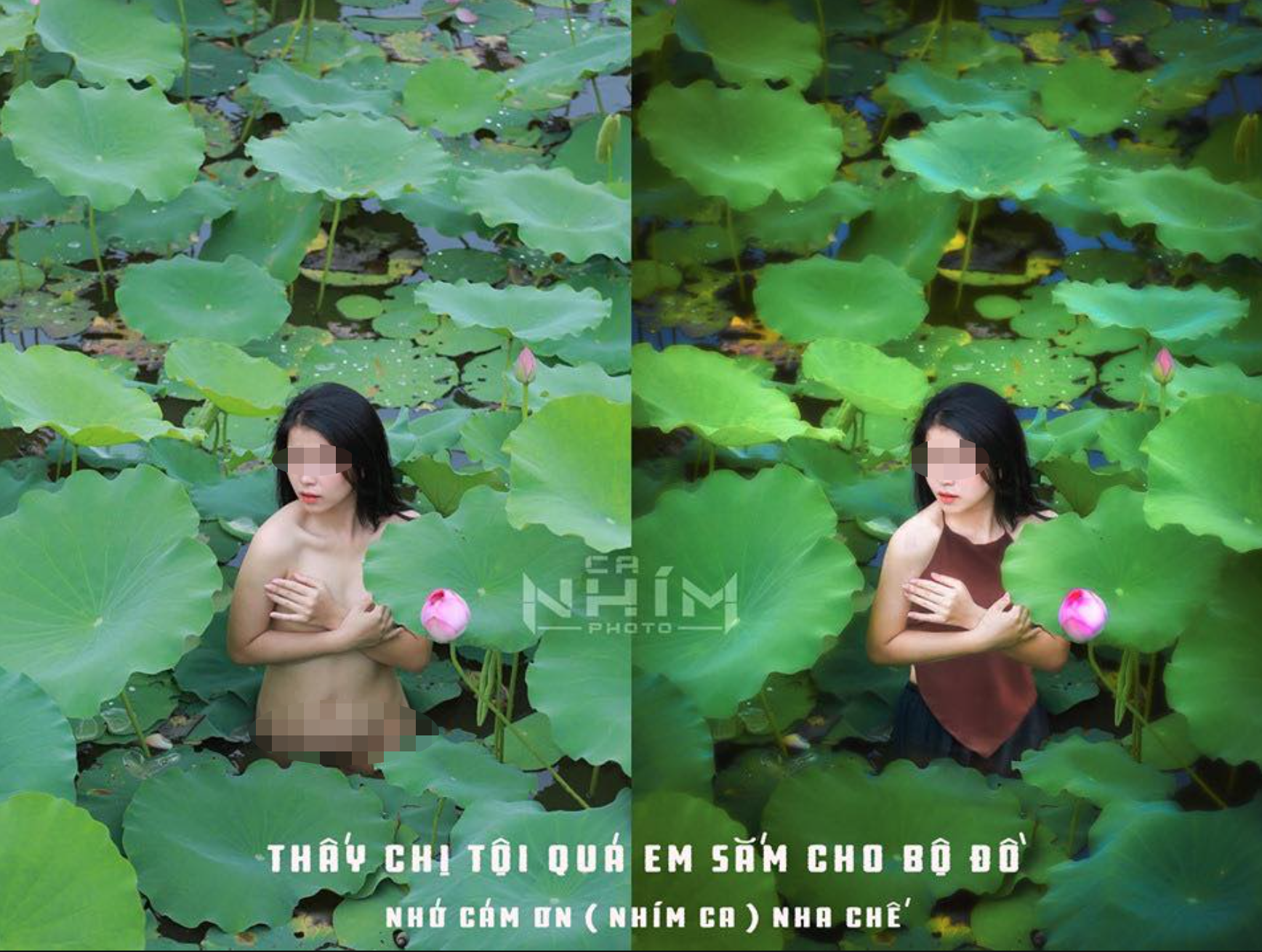 Chụp Ảnh Ở Hồ Sen: 'Nàng Tây Chụp Thấy Mê, Nàng Việt Chụp Nude Thấy Phản Cảm !'