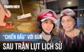 'Chiến đấu' với bùn đất sau trận lụt lịch sử ở phường Điện Bàn