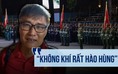 Đi sớm mong thấy con trai và 2 cháu hợp luyện diễu binh: 'Không khí rất hào hùng'