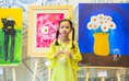 Cô bé 9 tuổi Cherry mê hội họa, bán tranh làm thiện nguyện