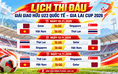 Lịch thi đấu cụ thể Gia Lai Cup, các kênh phát: U.23 Việt Nam gặp U.23 Thái Lan, U.23 Qatar giờ đẹp