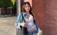 'Lên đồ' phóng khoáng với bộ đôi áo hai dây và quần denim
