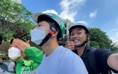 YouTuber Việt - Hàn làm shipper tại TP.HCM: Toát mồ hôi vì nắng nóng, sợ 'bùng' hàng